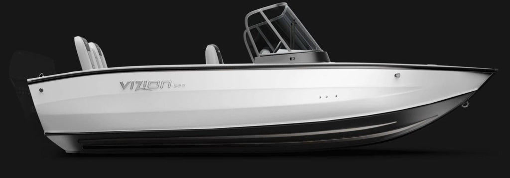 Barca de aluminiu Vizion 500 - White