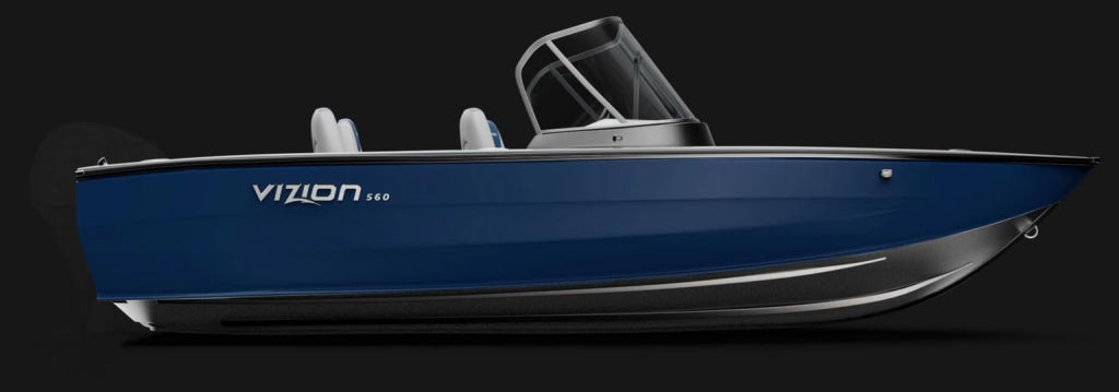 Barca de aluminiu Vizion 560 - Blue / Silver