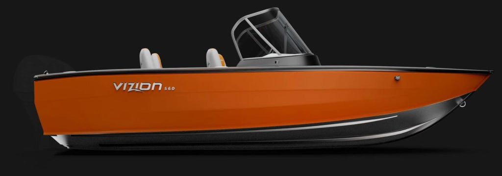 Barca de aluminiu Vizion 560 - Orange