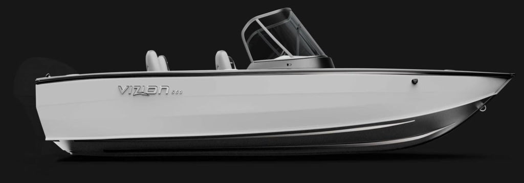 Barca de aluminiu Vizion 560 - White