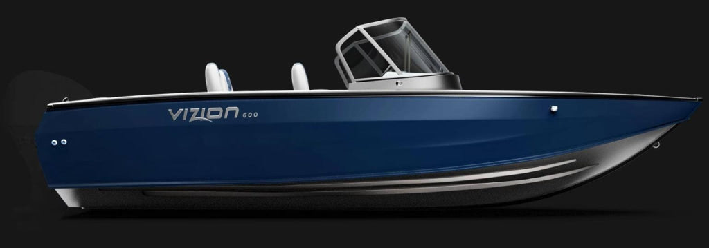 Barca de aluminiu Vizion 600 - Navy