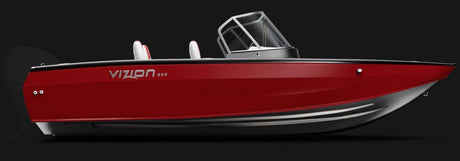 Barca de aluminiu Vizion 600 - Red / Silver