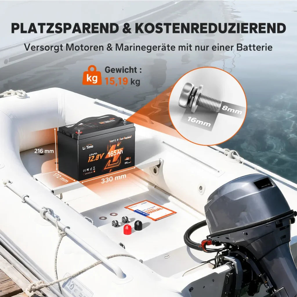 Baterie LiFePo4 Litime 12v 165Ah Dual Purpose