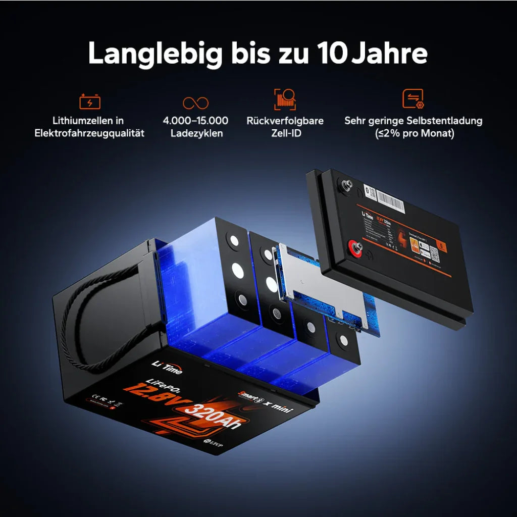 Baterie LiFePo4 Litime 12V 320Ah W190 bluetooth