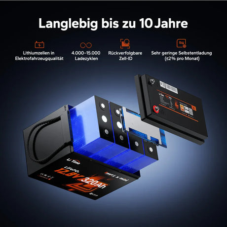 Baterie LiFePo4 Litime 12V 320Ah W190 bluetooth