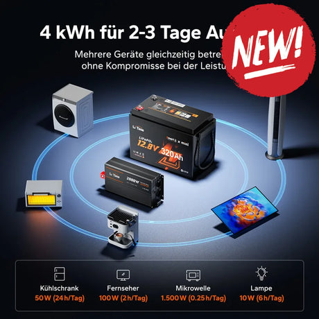 Baterie LiFePo4 Litime 12V 320Ah W190 bluetooth