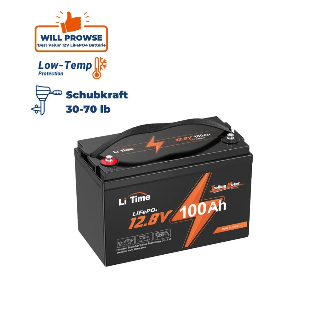 Baterie LiFePo4 Litime 12V100AH pentru sonare si motoare