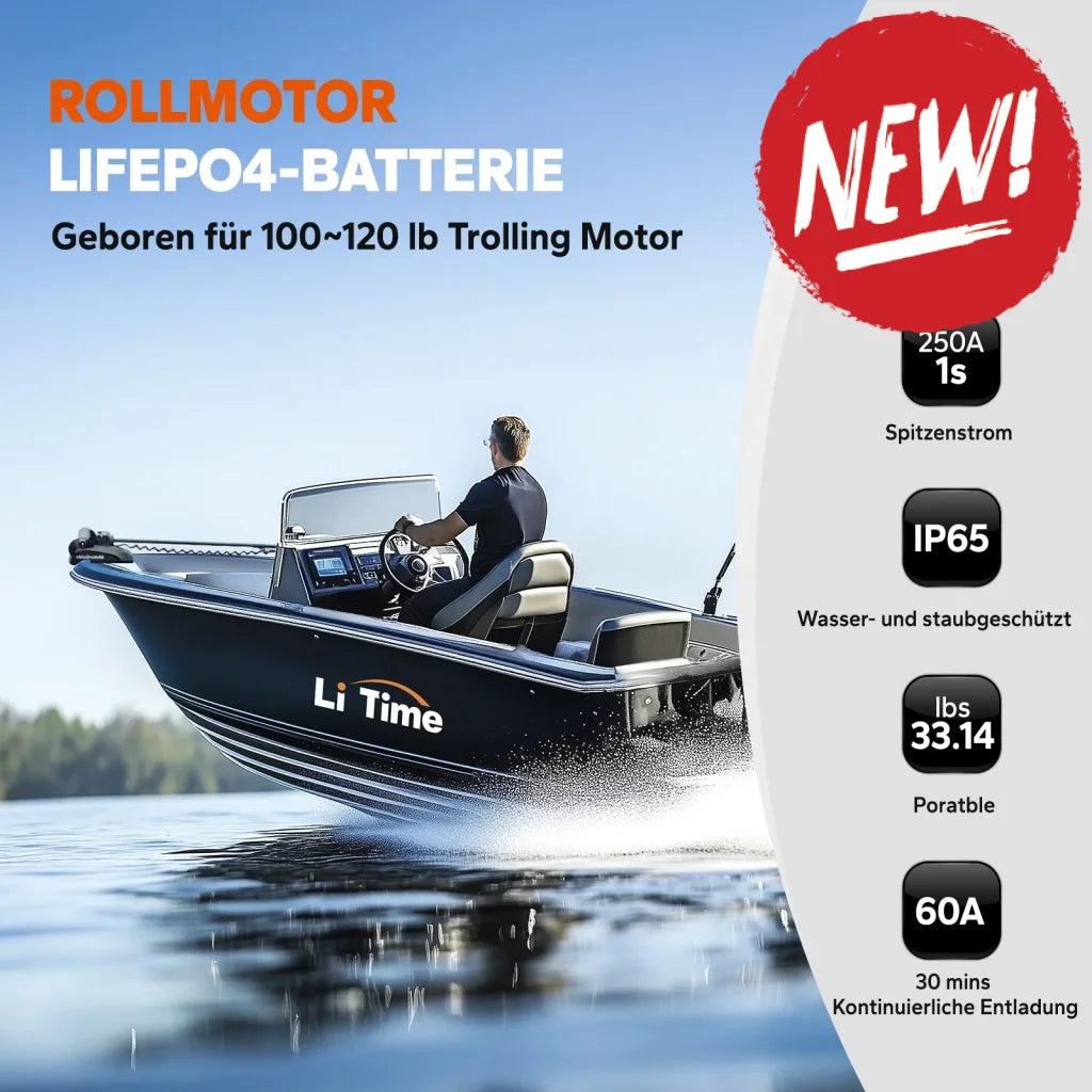 Baterie LiFePo4 LiTime 36V 50Ah pentru motoare trolling