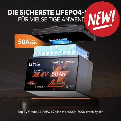 Baterie LiFePo4 LiTime 36V 50Ah pentru motoare trolling