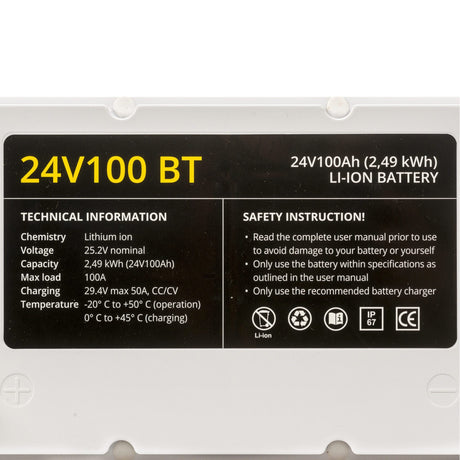 Baterie litiu Rebelcell BT 24V 100Ah