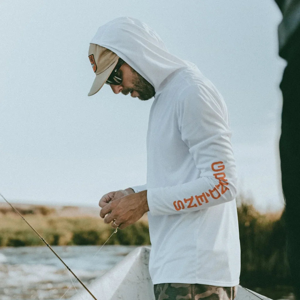 Bluza protectie solara Grundens Tough Sun Alb