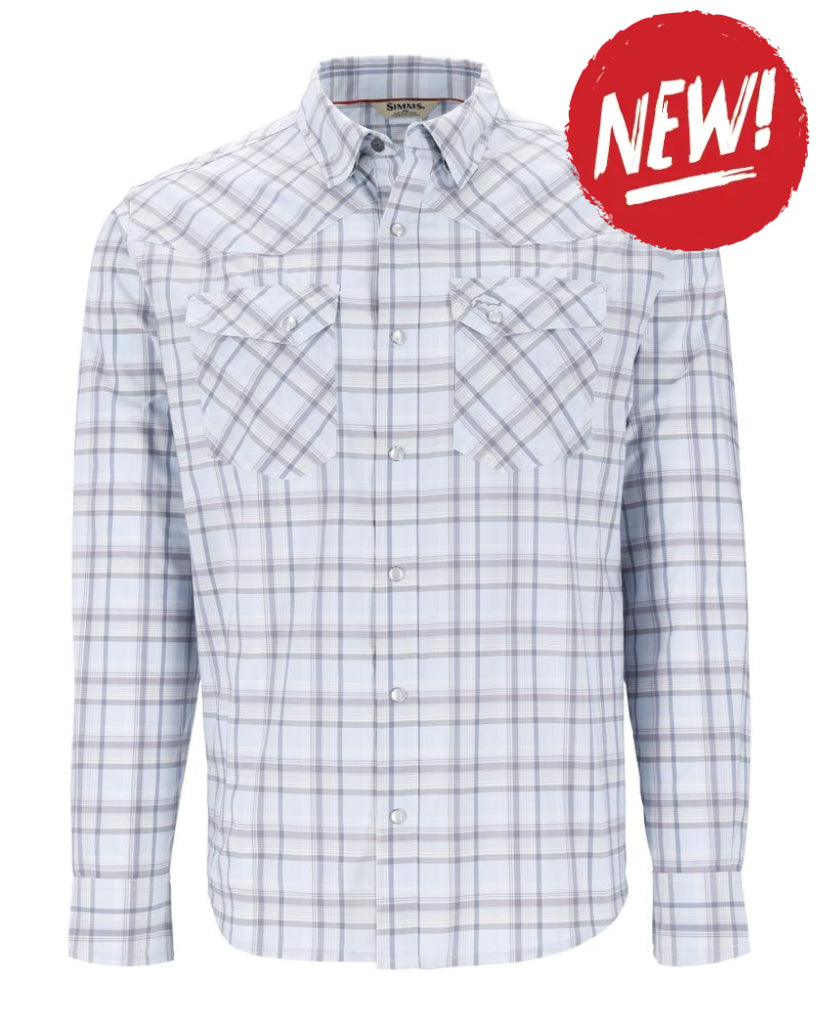 Camasa SIMMS Brackett Shirt Bimini Plaid - S - SPORTS