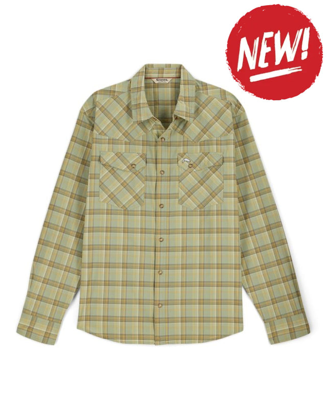 Camasa SIMMS Brackett Shirt Pale Pine Brackett - S - SPORTS