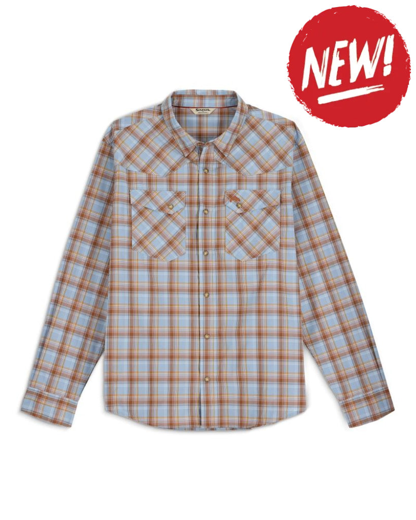 Camasa SIMMS Brackett Shirt Steel Blue Brackett - S - SPORTS