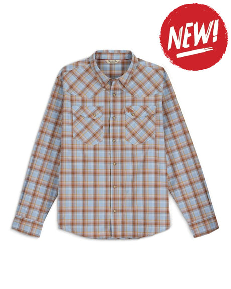 Camasa SIMMS Brackett Shirt Steel Blue Brackett - S - SPORTS