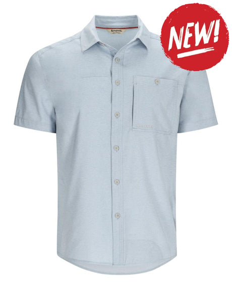 Camasa SIMMS Simms Challenger SS Shirt Steel Blue - S