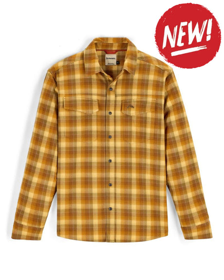 Camasa SIMMS Gallatin Flannel Shirt Kennebec Plaid: Sandbar
