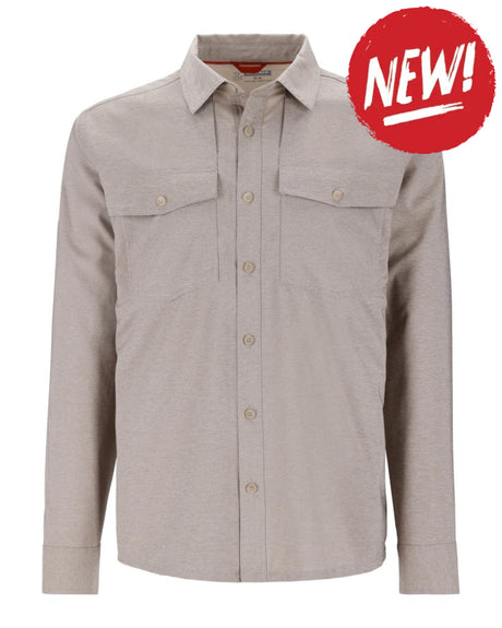 Camasa SIMMS No-See-Um Bugstopper Shirt Dolomite Heather