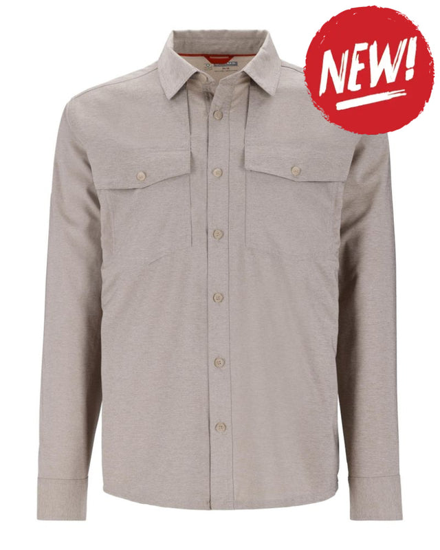 Camasa SIMMS No-See-Um Bugstopper Shirt Dolomite Heather