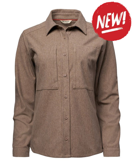 Camasa SIMMS Women’s Guide Knit Shirt Silt Heather - XS