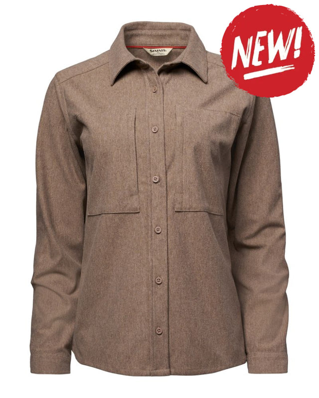 Camasa SIMMS Women’s Guide Knit Shirt Silt Heather - XS