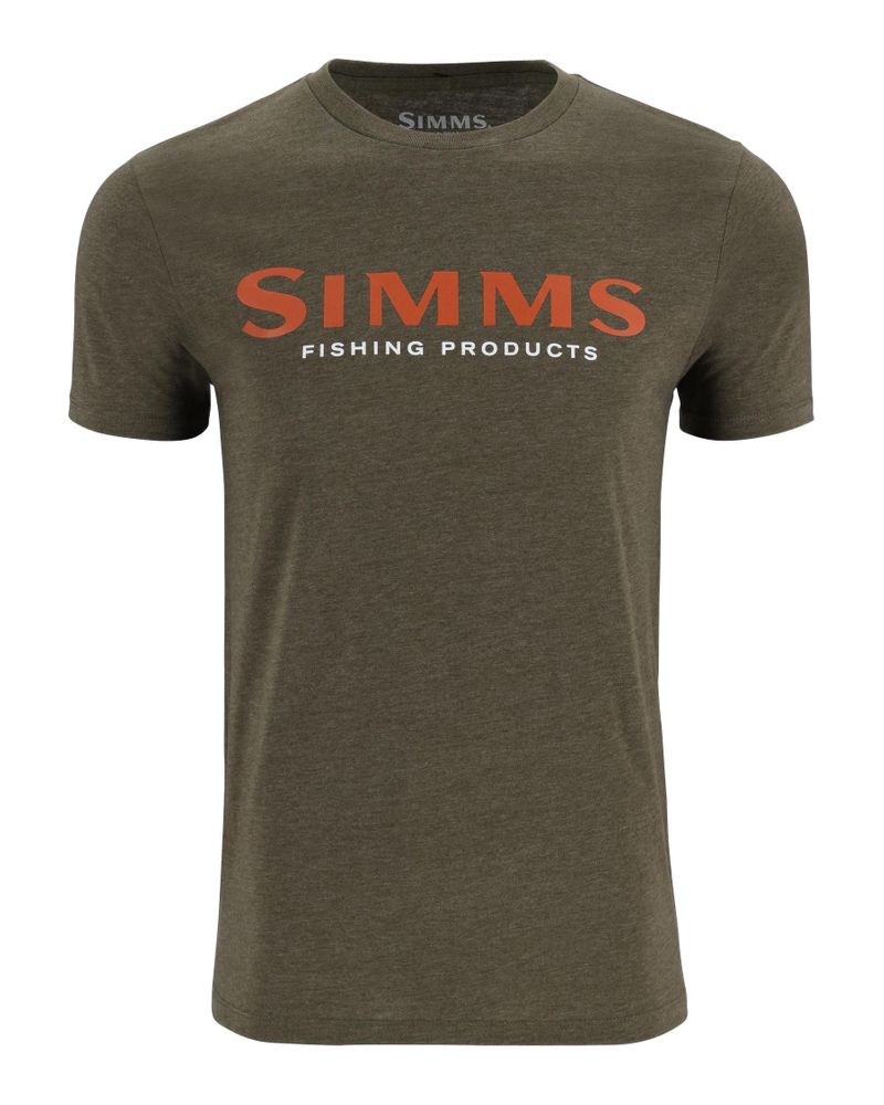 Tricouri SIMMS Simms Logo T-shirt Loden Heather