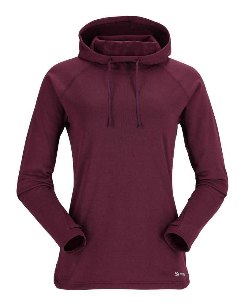 Stratificare SIMMS Womens Heavyweight Baselayer Hoody Mulberry