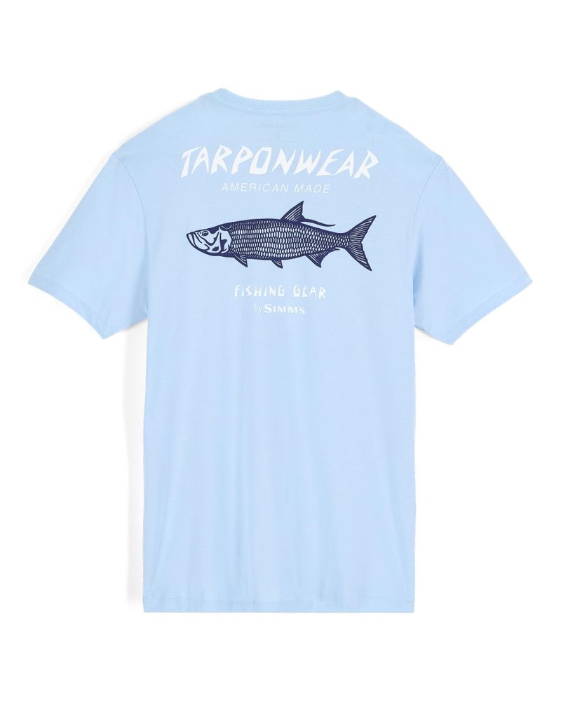 Tricouri SIMMS Tarponwear T-Shirt Sky Blue