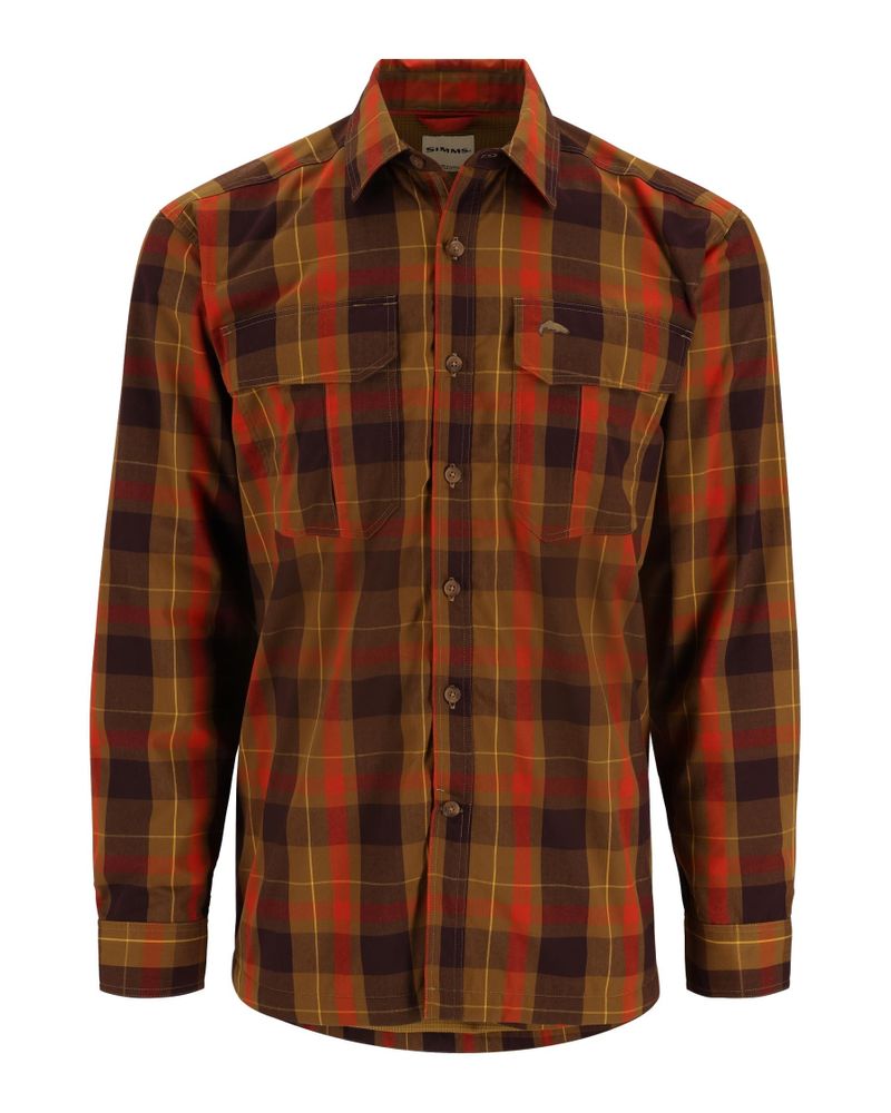Sport SIMMS ColdWeather Shirt Bronze Back Logan Plaid