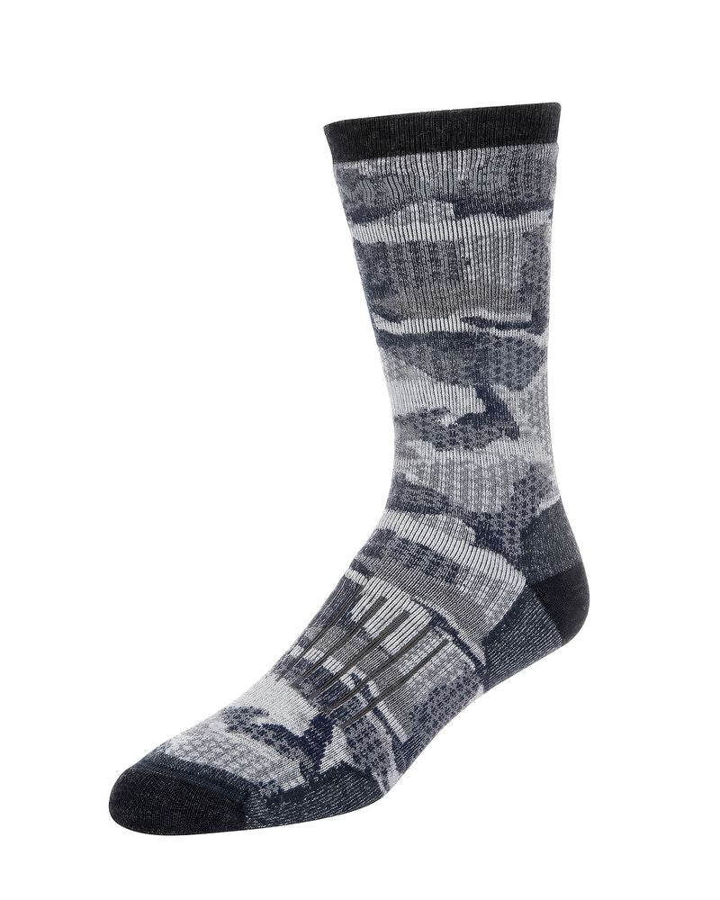 Sosete SIMMS Women's Merino Midweight Hiker Sock Hex Flo Camo Admiral