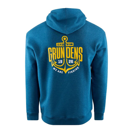 Hanorac Grundens Displacement DWR Logo Anchor Navy Heather