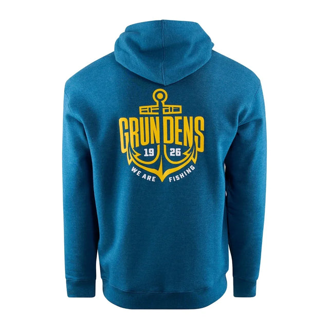 Hanorac Grundens Displacement DWR Logo Anchor Navy Heather