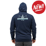 Hanorac Grundens Logo Boat Hoodie Dark Navy