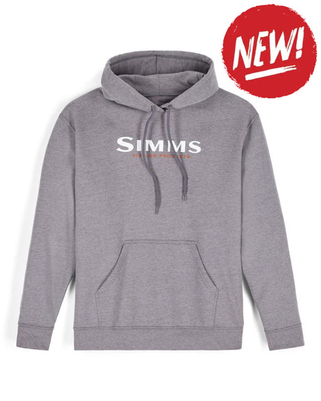 Hanorac SIMMS Simms Logo Hoody Grey Heather - XS - TSHIRT