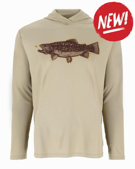 Hanorac SIMMS Tech Hoody - Artist Series Stone Trout Fly