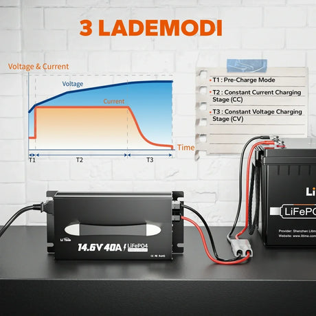 Incarcator Litime 12V (14.6V) 40A