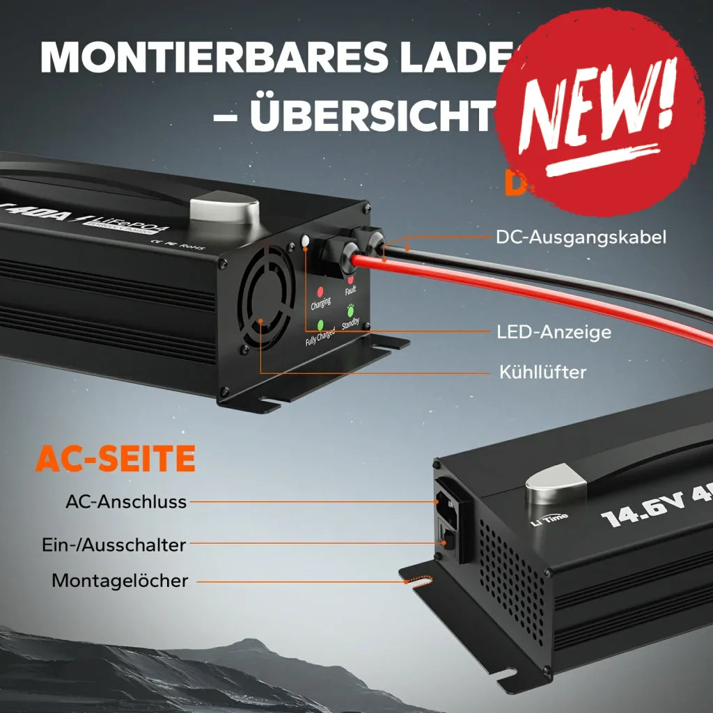 Incarcator Litime 12V (14.6V) 40A