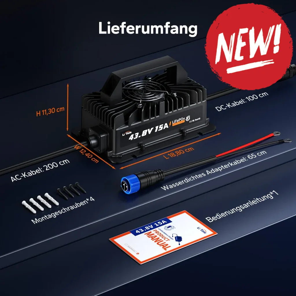 Incarcator Litime 36V 15Ah Waterproof IP66