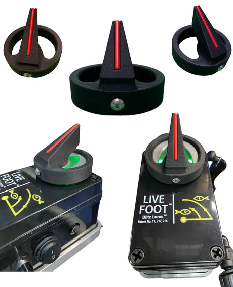 Indicator direcțional înălțat pentru sistemul Live Foot de la Blitz Lures