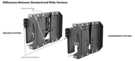 Jackplate electro hidraulic Seastar Electro Hydraulic Mega Plate 8’’ Setback Wide Mount
