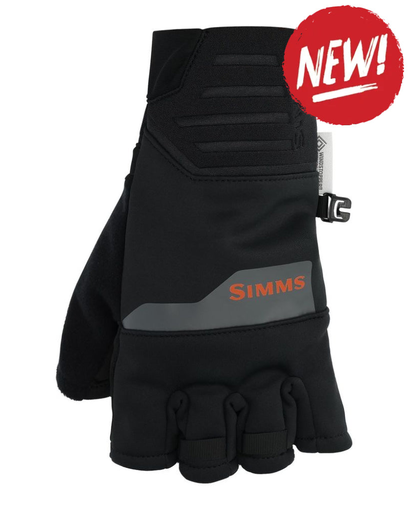 Manusi SIMMS Windstopper Half-Finger Glove Black - XS