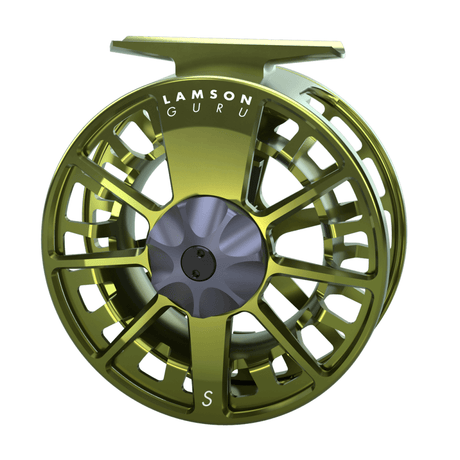 Mulineta Fly Waterworks Lamson Guru -5+ Olive Green Fishing Reels