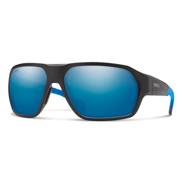 Ochelari Polarizati Smith Decboss Matte Black / Blue Polar Mirror