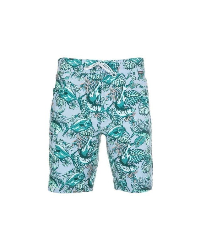 Pantaloni Scurti Simms Seamount Board Shorts Slamdown Steel Blue