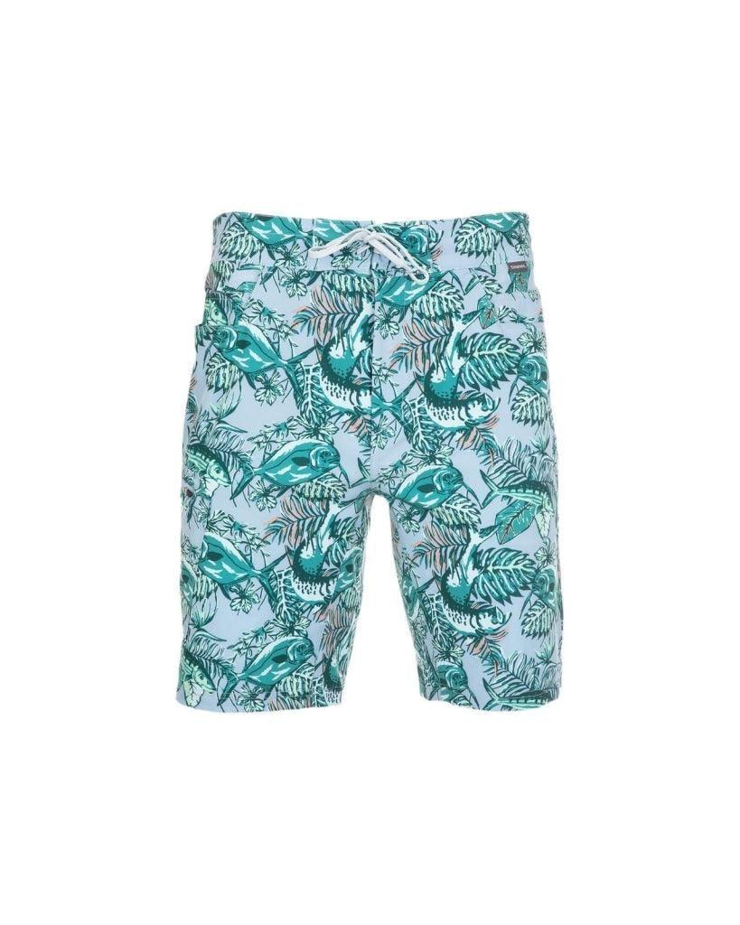 Pantaloni Scurti Simms Seamount Board Shorts Slamdown Steel Blue