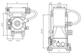 Power assist steering SeaStar PA1225-3 cu cablu (harness)