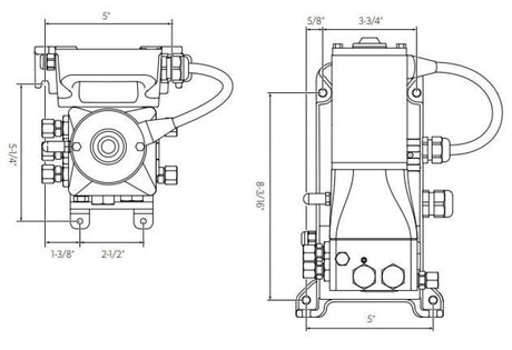 Power assist steering SeaStar PA1225-3 cu cablu (harness)