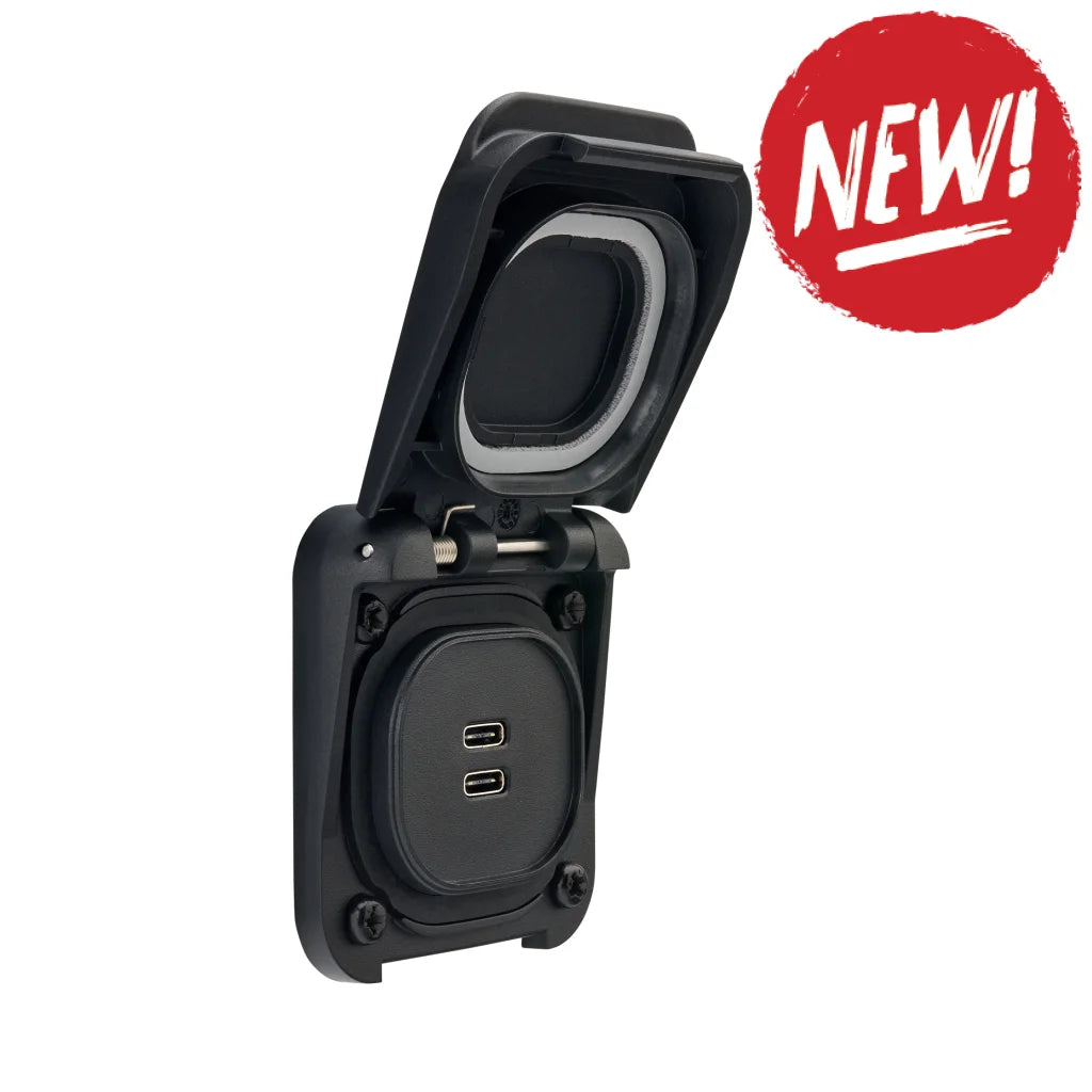 Priza incarcare pe barca ScanStrut Ventura Dual USB-C IP69