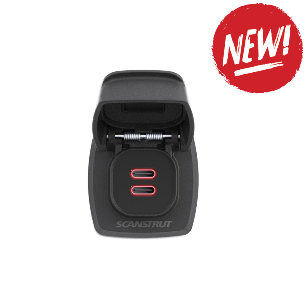 Priza incarcare pe barca ScanStrut Flip Pro Max Dual USB-C