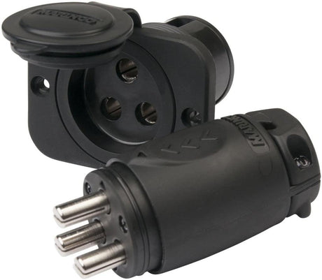 Priza si stecher marin motoare electrice barca Marinco 70Ah-SpinningShop